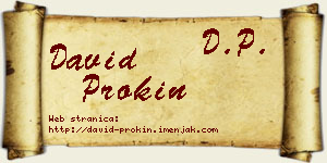 David Prokin vizit kartica